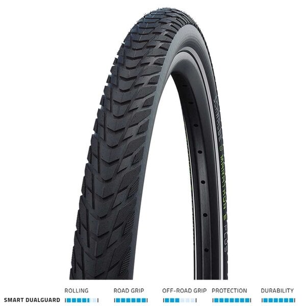 Schwalbe Tyre 700 x 2.15 Schwalbe Marathon E-Plus Smart DualGuard T-S