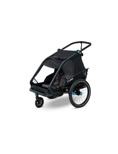 Cube Cube Kids Trailer Double  (For one or two kids) Black/Blue