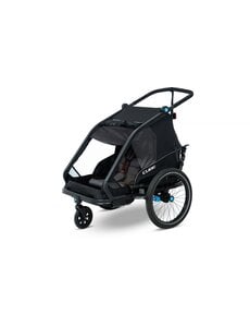 Cube Cube Kids Trailer Double  (For one or two kids) Black/Blue