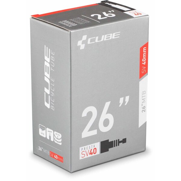 Cube Cube Inner Tube 26" MTB Bike Presta Valve SV 40mm 26 x 1.50-2.35, (40/60-559)