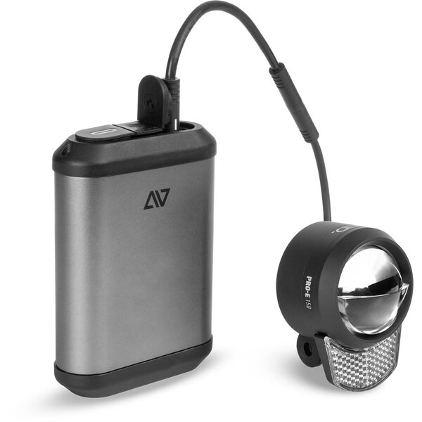 Acid Acid E-Bike Koplamp Pro-E 150 + Powerbank Grijs