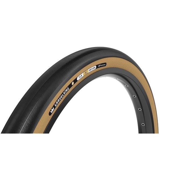 Panaracer Panaracer TLR GravelKing Slick R-Line TLR Gravel Tyre, Black/Amber