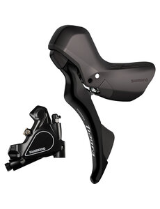 Shimano Shimano Tiagra ST-R4020 Tiagra STI bled with BR-RS405 flat mount calliper