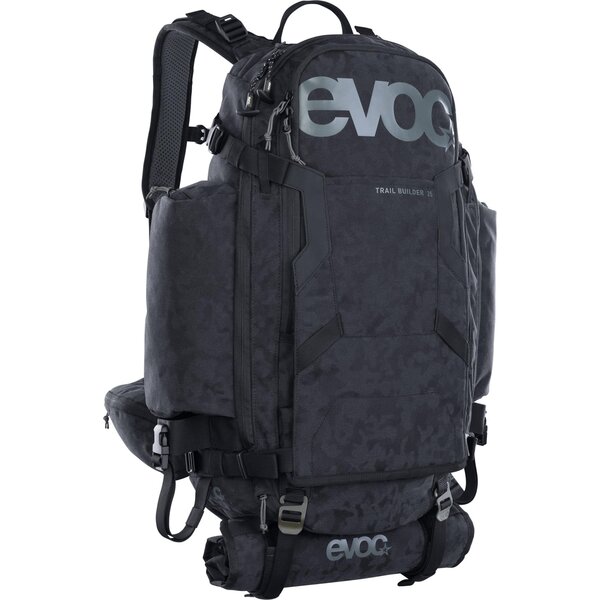 EVOC Trail Builder Performance Backpack: BLACK 35L