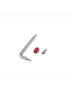  SRAM SPARE - DISC BRAKE SPARE HYDRAULIC DISC BRAKE HOSE FITTING  THREADED HOSE BARBS RED COMP FITTINGS, 1 T8TORX single (Stealth-a-majig)