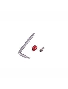  SRAM SPARE - DISC BRAKE SPARE HYDRAULIC DISC BRAKE HOSE FITTING  THREADED HOSE BARBS RED COMP FITTINGS, 1 T8TORX single (Stealth-a-majig)