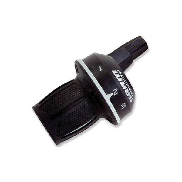 MRX Twist Shifters Black 3 Speed Left Hand (Gripshifter, Shimano/Sram compatible)