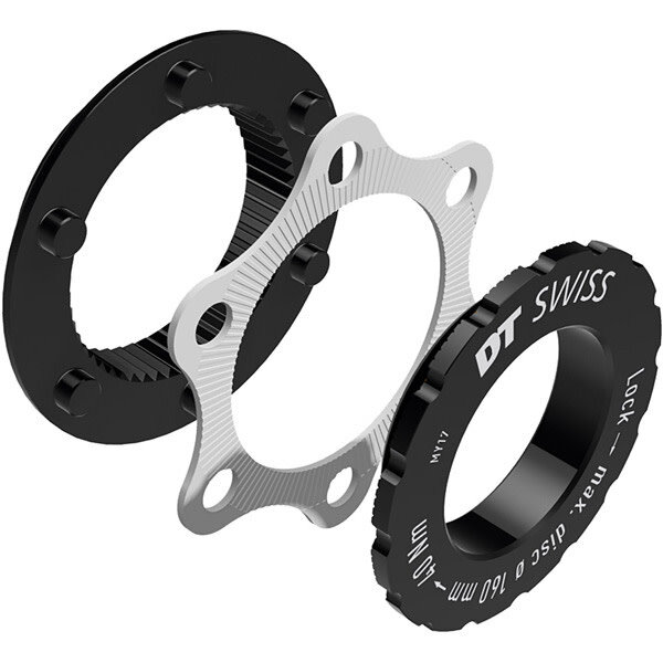 DT Swiss Centre-Lock To 6-Bolt Fitting Adapter For QR, 9 Or 12 mm Axles