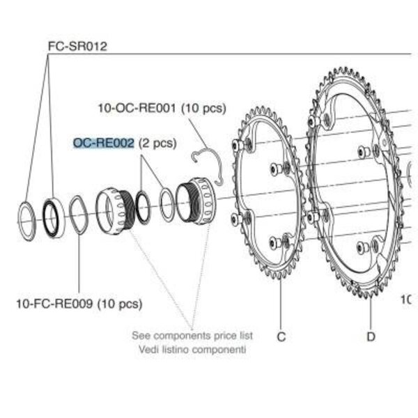 Campagnolo Campagnolo Utratorque Outboard Cup Seals (2pcs)