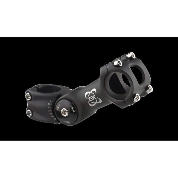 SYSTEM X STEM ADJ 25.4 BLACK 11/8" 90mm