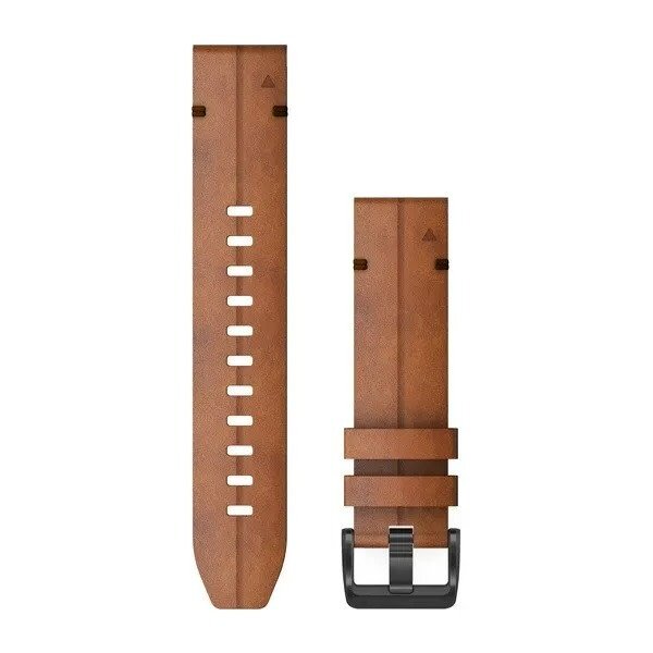 Garmin Garmin QuickFit 22 Watch Bands Chestnut leather