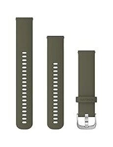 Garmin Garmin strap Moss with silver hardware Quick Release 20mm