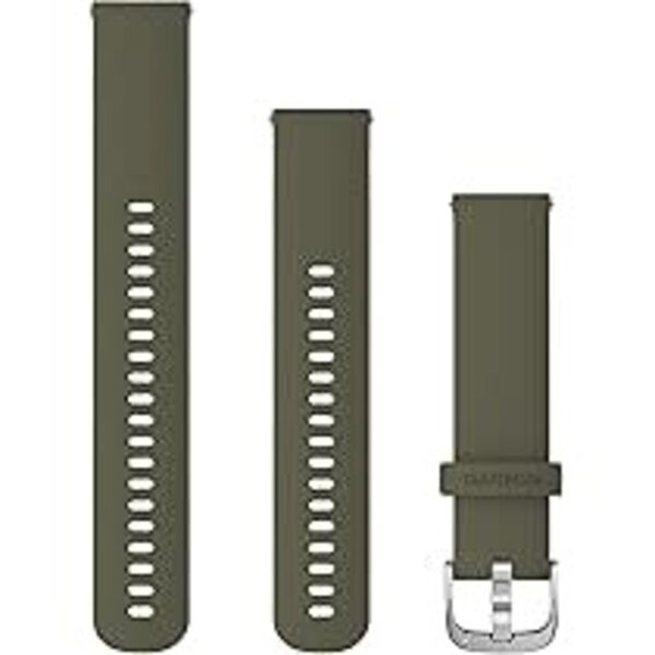 Garmin Garmin strap Moss with silver hardware Quick Release 20mm