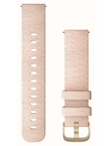 Garmin Garmin strap blush pink woven with light gold hardware Quick Release 20mm
