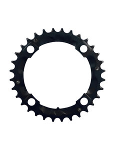  Alloy MTB Chainring (3x10, 104x32T, Black, Shim, 4h)