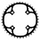 104pcd Chinook 4 Arm Middle Chainrings Black 42t