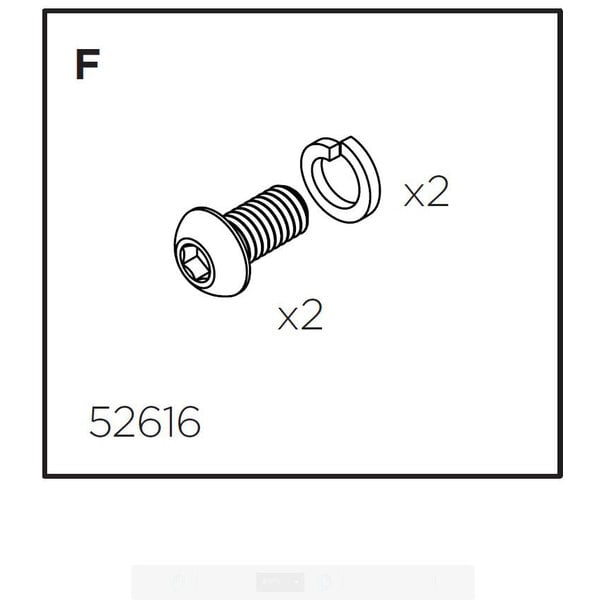 Thule Thule Pack'n Pedal Hook fixing bolts with washers