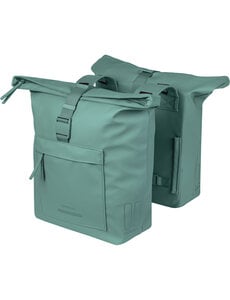  Basil Brooklyn Double Pannier Bag 41L silvergreen