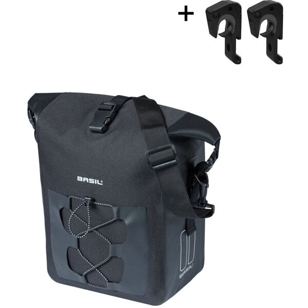 Basil Navigator Waterproof, single pannier bag,MIK Hooks