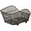Basil Icon S Rear Basket black WSL