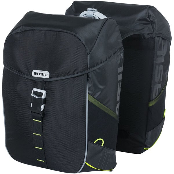 Basil Miles Bicycle Double Bag 34L black