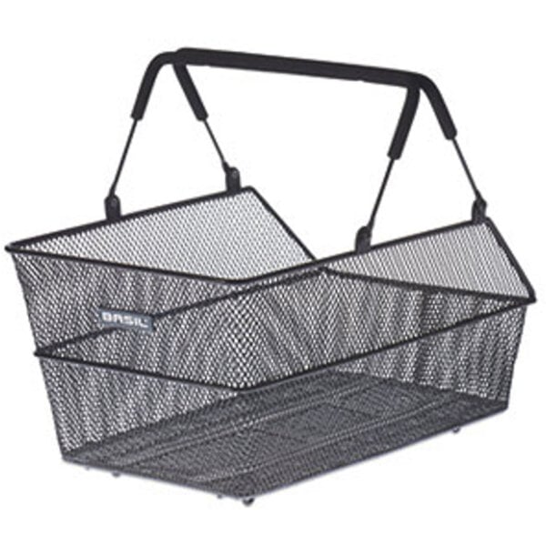 Basil Cento S Rear Bicycle Basket Multi, black