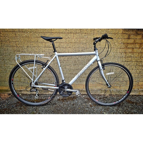 Second Hand Eurotrek BOSS Hybrid Bike, Silver, Large 56cm, Available in Stock
