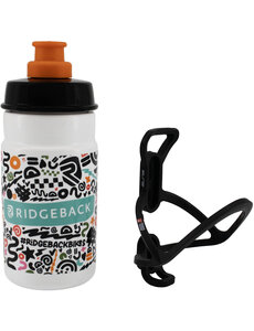 Ridgeback Kids Jet Drink Bottle and Cage Multicolour 350 ml