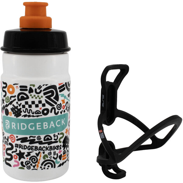 Ridgeback Kids Jet Drink Bottle and Cage Multicolour 350 ml