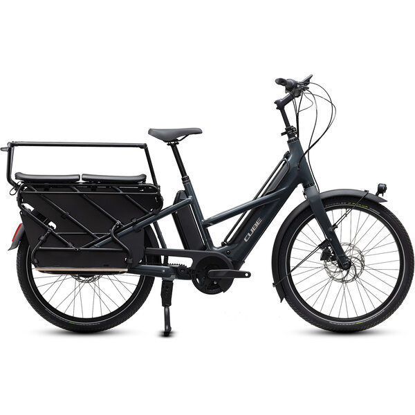 Cube Cube Longtail Hybrid Deluxe Family 800 Shadowgrey/Grey Electric Cargo Bike Unisize MY27
