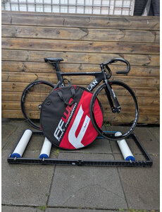  Second Hand Dolan DF4 Track Bike, Black, Medium 52cm, Fast forward wheel and Rollers - Private Sale