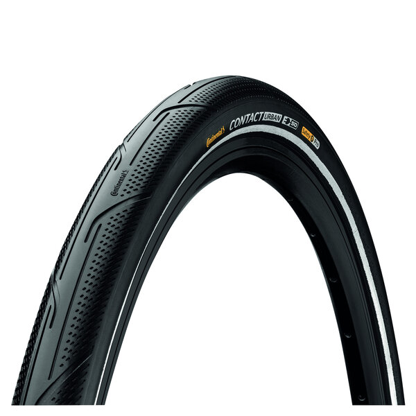 Continental Continental CONTACT Urban Reflex Tyre - Wire Bead PureGrip Compound, Black/Black Reflex