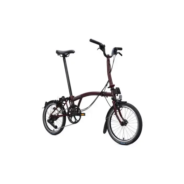 Brompton Brompton C Line Folding Bike 12 Speed Plum Red
