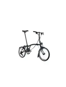 Brompton Brompton C Line Folding Bike Black Matt 4 Speed with Mudguards Extended Seatpost High Handlebar
