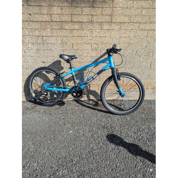 Second Hand Frog Bikes Frog 55 Hybrid Kids' Hybrid Bike, Team Sky Black, 28 cm, Private Sale