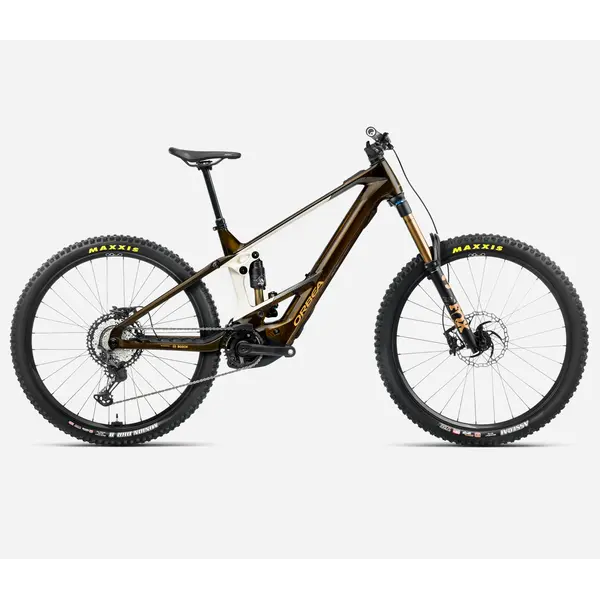 Orbea Orbea WILD M-TEAM Electric Mountain Bike Caramel Carbon View (Gloss) - Cream White (Matt) Small 39cm (150-175cm)