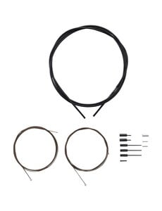 Shimano Shimano Road gear cable set, Polymer coated inners, black