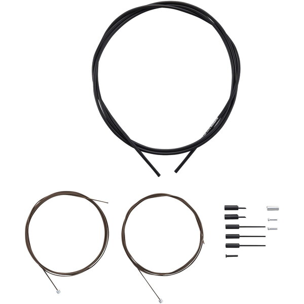 Shimano Shimano Road gear cable set, Polymer coated inners, black