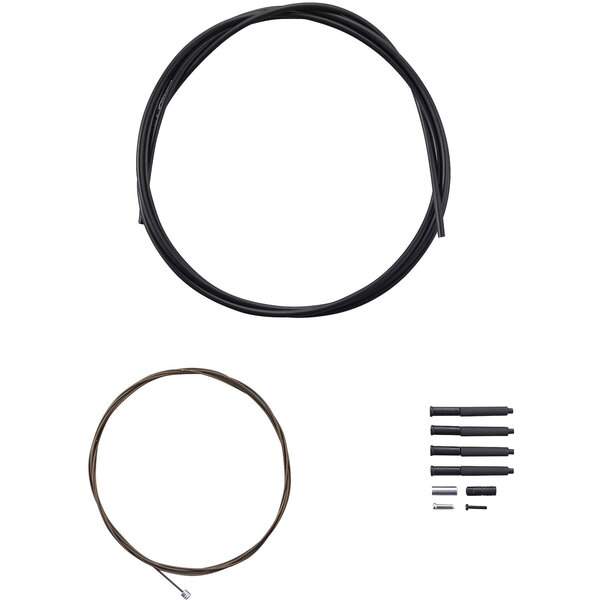 Shimano Shimano MTB gear cable set for rear only, Polymer coated stainless steel inner, black