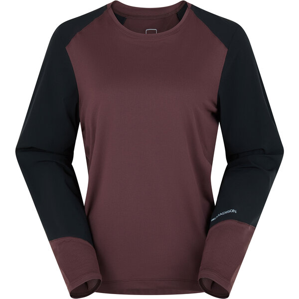 Madison Madison Women's Flux Long Sleeve Trail Jersey, black - size 8
