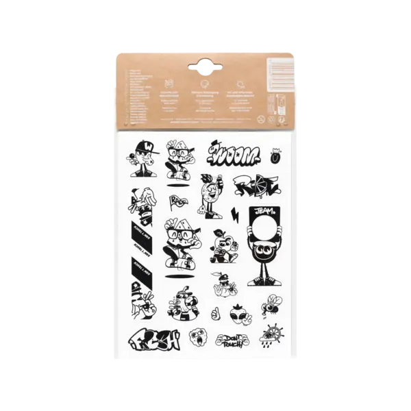Woom Woom Sticker Rolling Rebels Style (5 Sets)