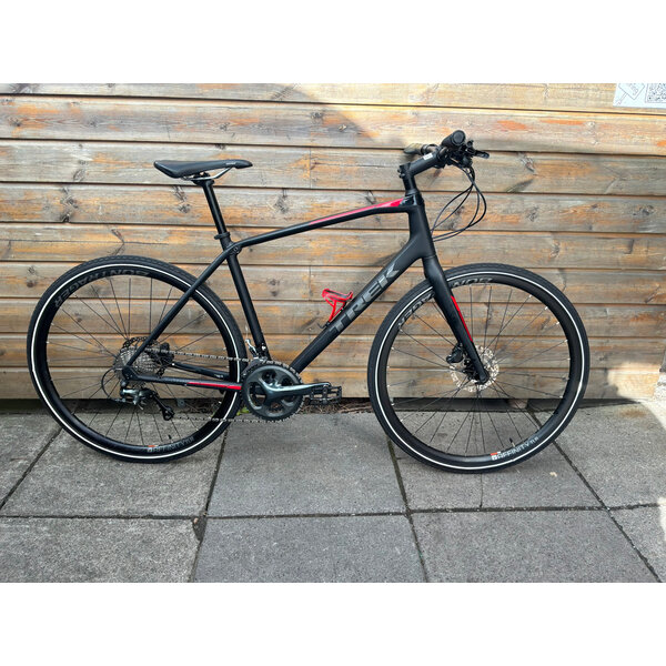 Second Hand Trek FX S5 Hybrid Bike, Carbon Matte Black, 52cm, Available in Stock