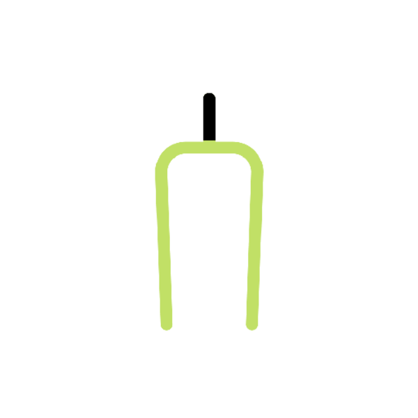 Tenways Tenways spare part: Front Fork Green CGO600 V1