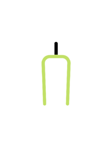Tenways Tenways spare part: CGO600 Pro Avocado Green Fork CS