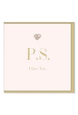 Hearts Design Wenskaart - PS I love you