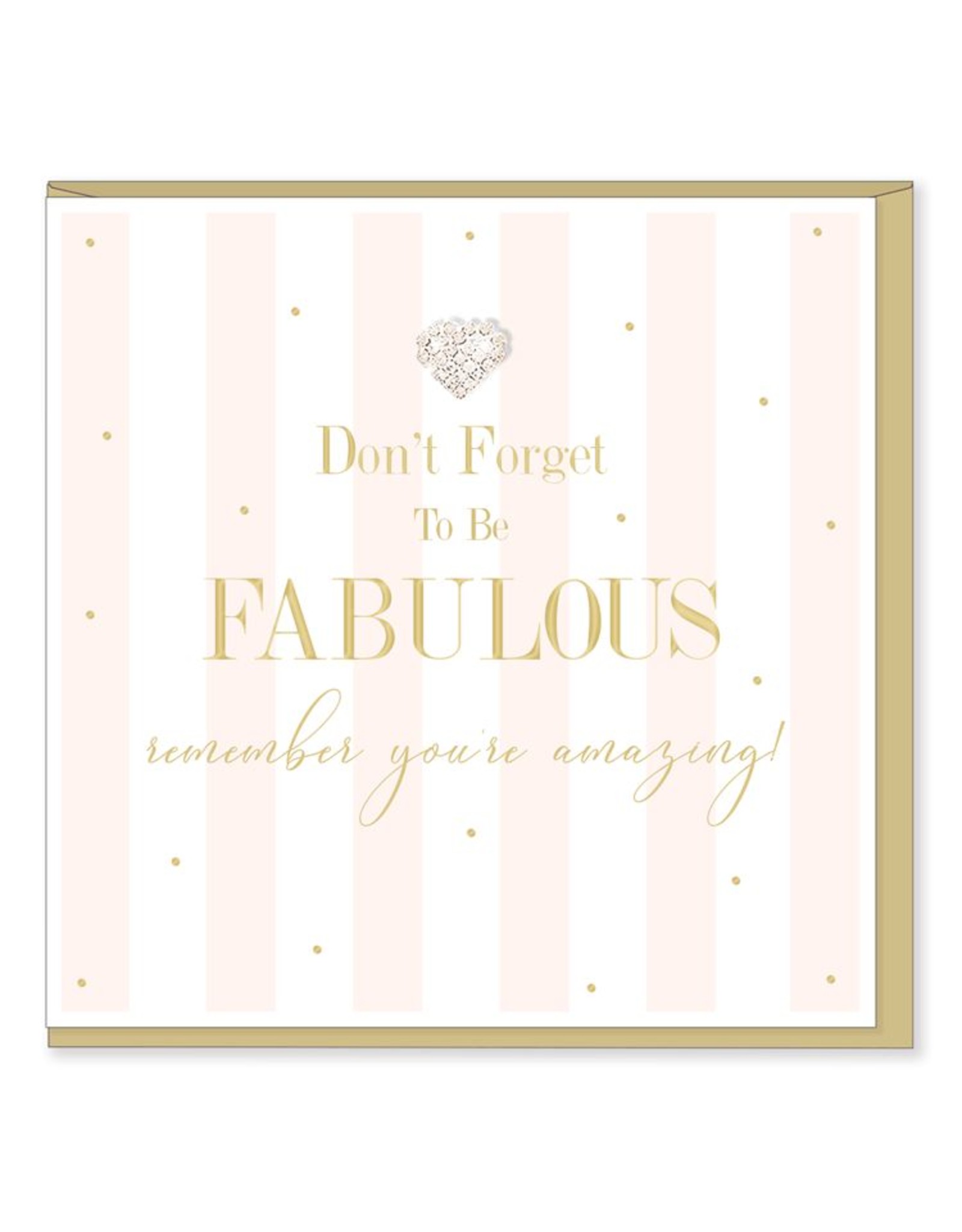 Hearts Design Wenskaart - Be Fabulous