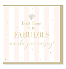 Hearts Design Wenskaart - Be Fabulous