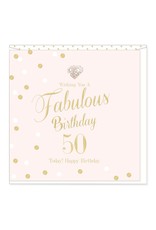 Hearts Design Wenskaart - Fabulous Birthday - 50