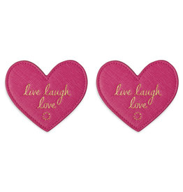 Katie Loxton Onderleggers - Heart - Live Laugh Love