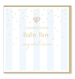 Hearts Design Wenskaart - Perfect Baby Boy